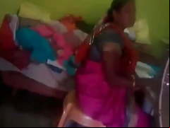 SATIN SILK SAREE AUNTY