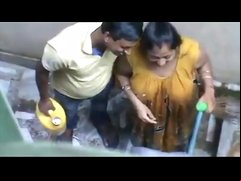 Peeping the neighbour aunty